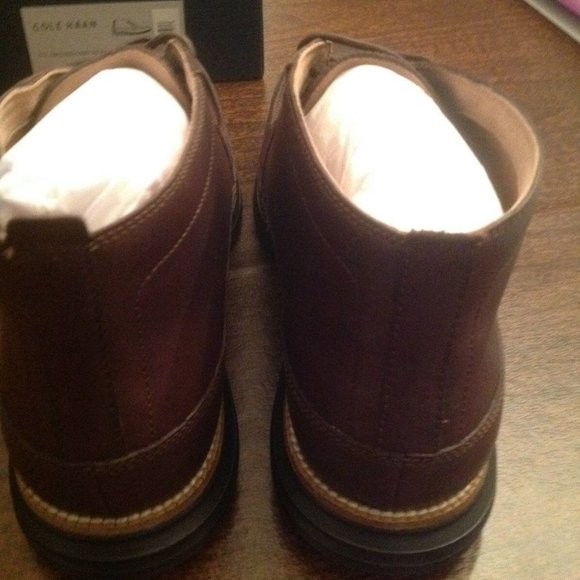 Cole Haan Men\'s OriginalGrand Brown Leather Chukka Boots 11.5M - New in Box main image 5